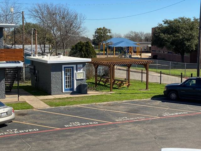 Community grounds with covered picnic area