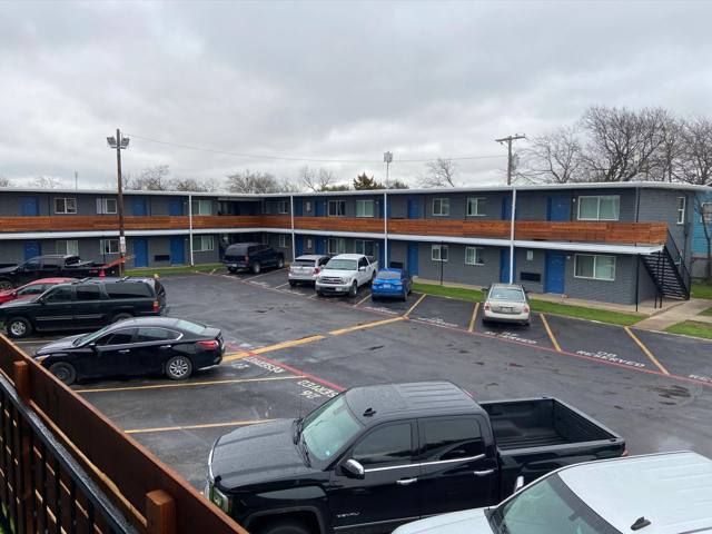Courtyard and resident parking