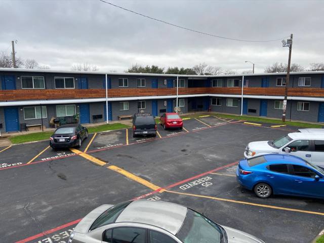 Resident parking lot