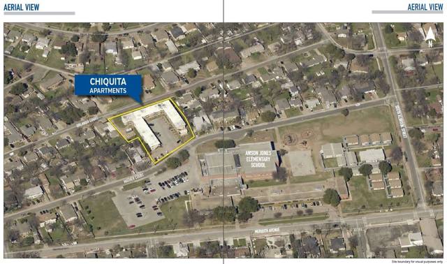 Aerial view of the community